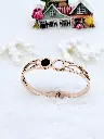 Black & White Circle Bracelet – Artificial Rose Gold