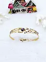 Heart & Initial Sparkle Bracelet – Artificial Yellow Gold
