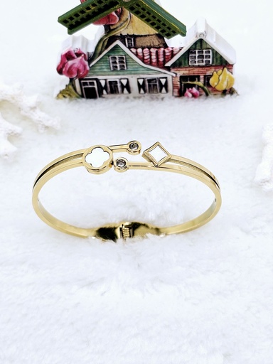 [0201013] Celestial Shapes Bracelet – Artificial Yellow Gold